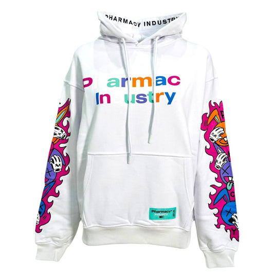 Pharmacy Industry White Cotton Sweatshirt for Women