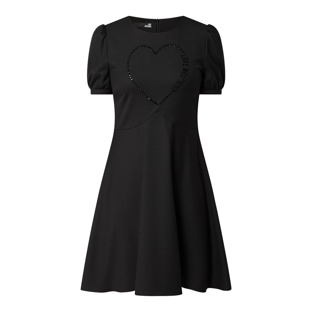 Love Moschino Schwarzes Polyester-Damenkleid