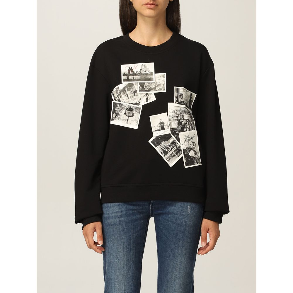 Love Moschino Schickes schwarzes Designer-Sweatshirt