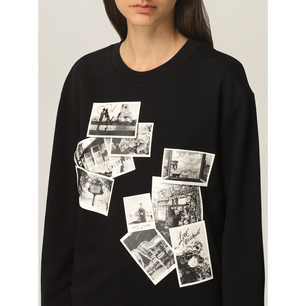 Love Moschino Schickes schwarzes Designer-Sweatshirt