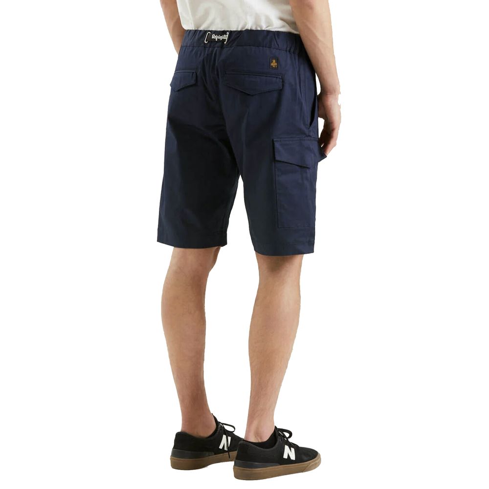 Refrigiwear Elegante blaue Shorts aus Baumwollmischung