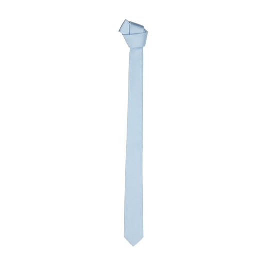 Emilio Romanelli Elegant light blue silk tie - slim and sophisticated