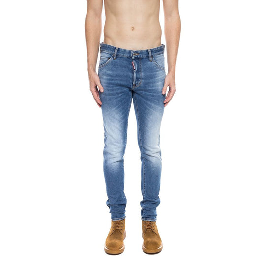 Dsquared² Distressed Jean in blue cotton for men