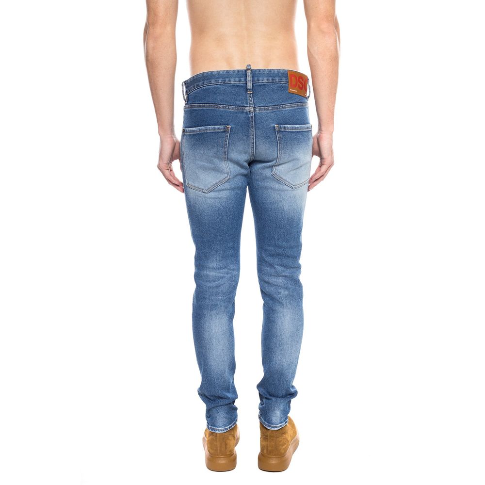 Dsquared² Distressed Jean aus blauer Baumwolle für Männer