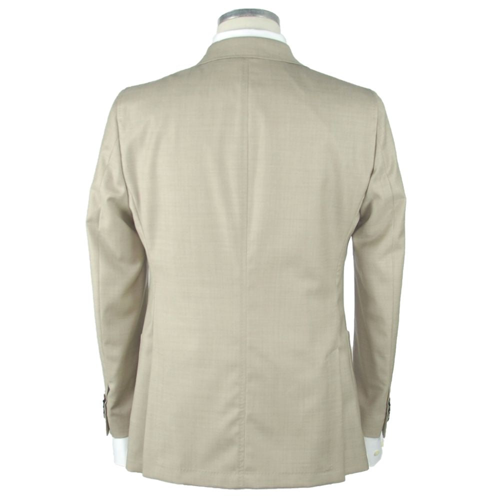 Emilio Romanelli Beige Wolle Männer Blazer