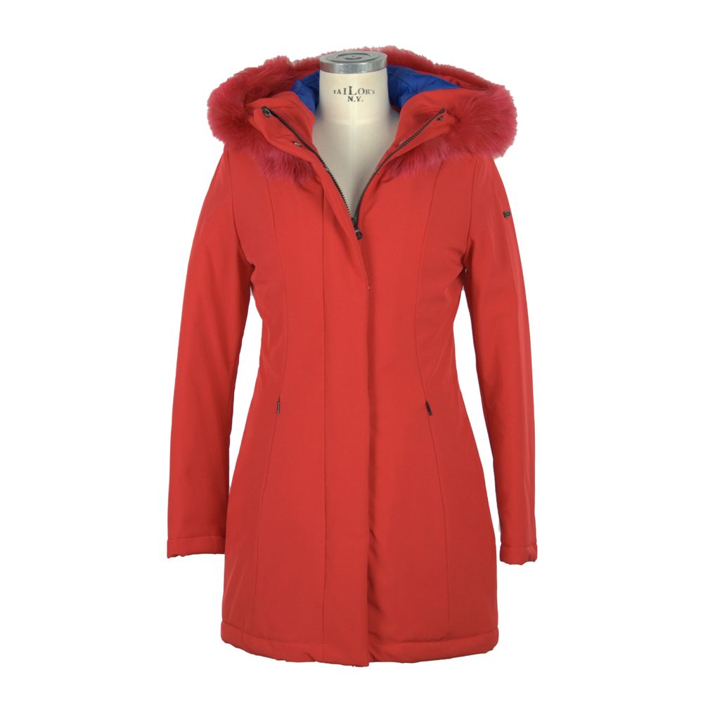 Refrigiwear Schicker roter Luxus-Winterparka mit umweltfreundlicher Isolierung