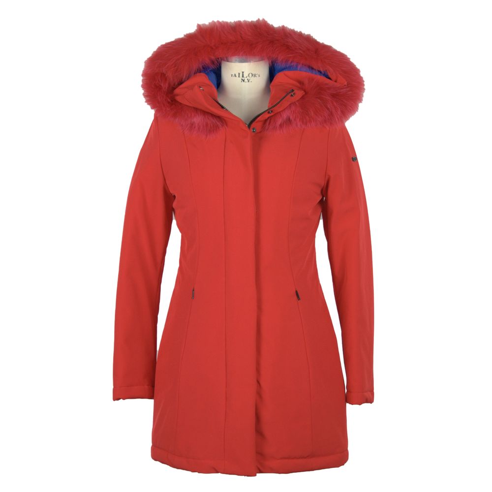 Refrigiwear Schicker roter Luxus-Winterparka mit umweltfreundlicher Isolierung