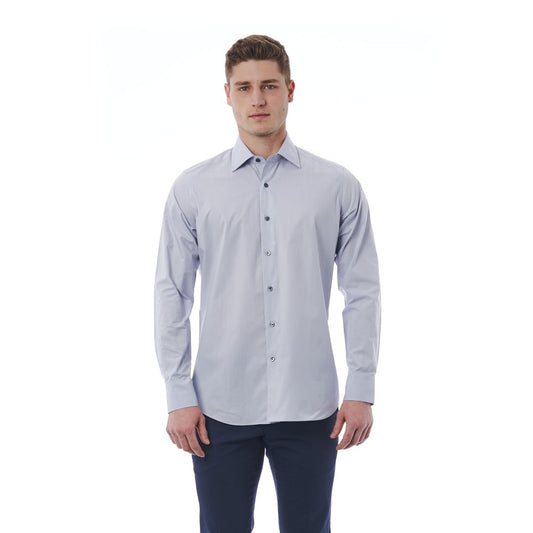 Bagutta Gray Cotton Shirt for Men