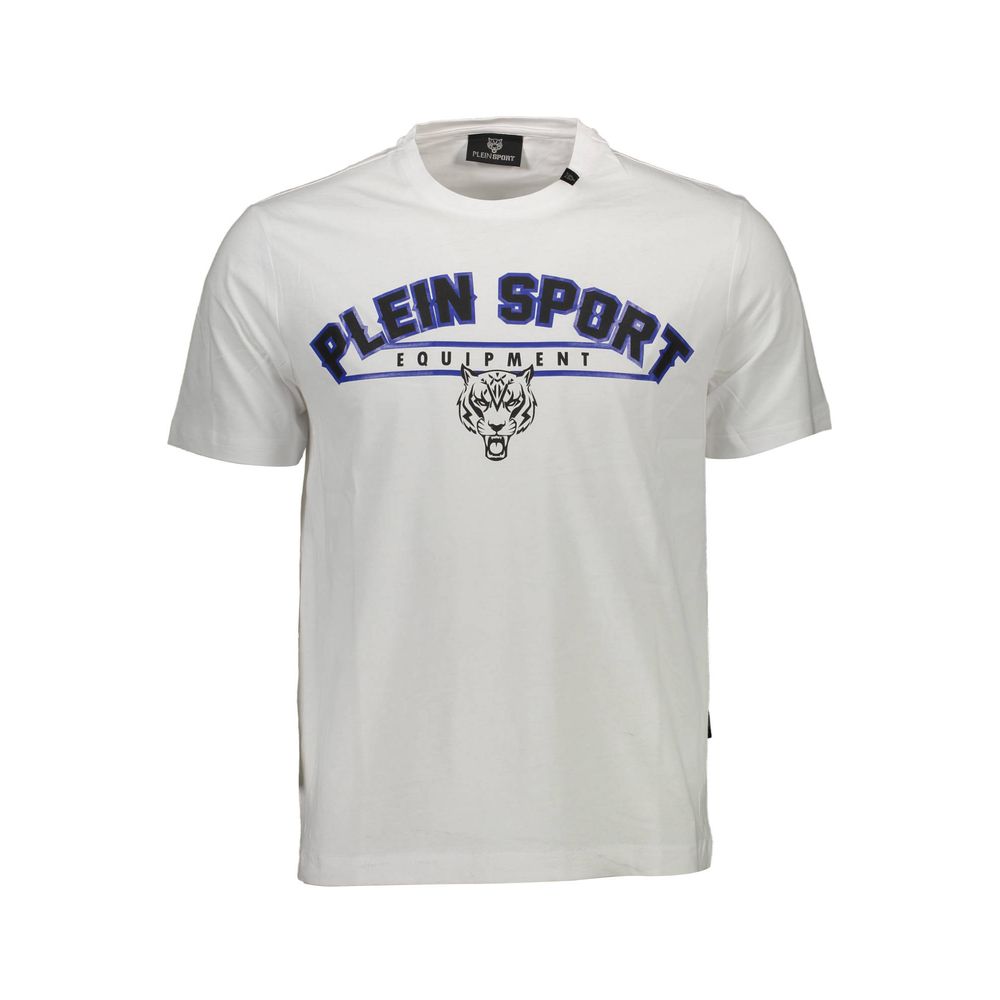 Plein Sport Weißes Baumwolle Männer T-Shirt