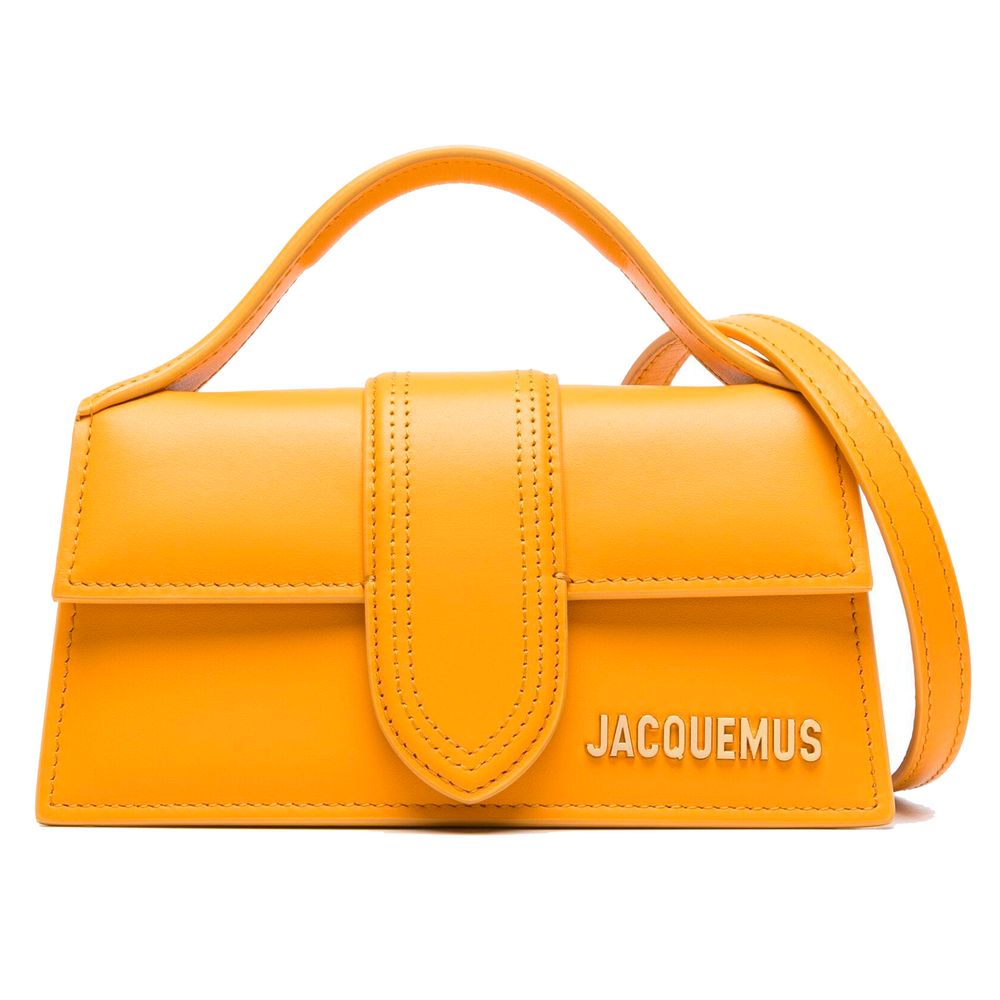 Jacquemus Gelbe Leder Crossbody Tasche