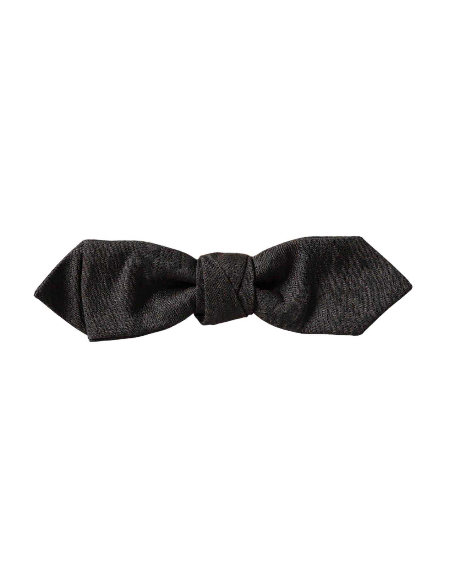 Dolce &amp; Gabbana Black Silk Adjustable Neck Men Bow Tie