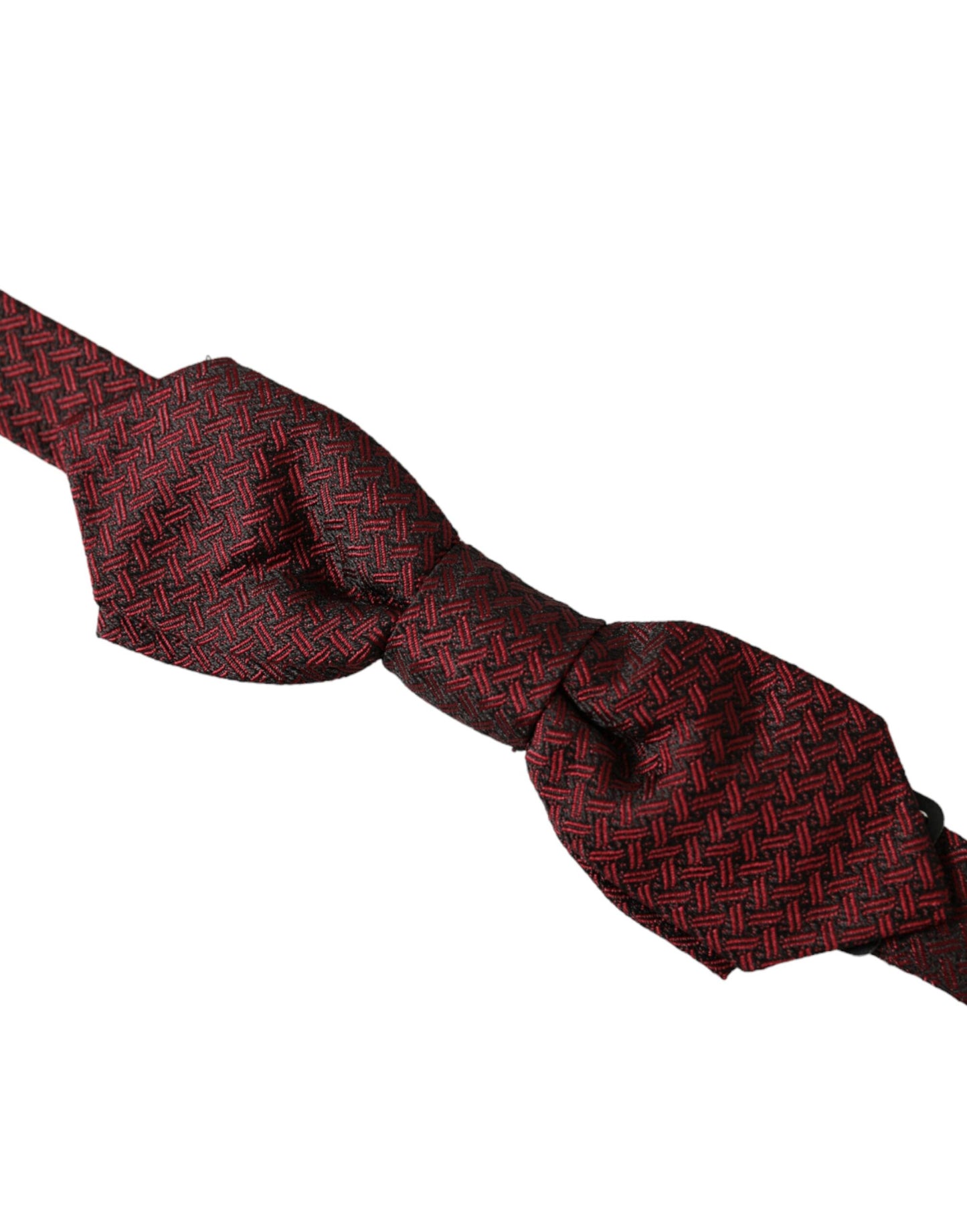 Dolce &amp; Gabbana Red Silk Fantasy Adjustable Neck Men Bow Tie