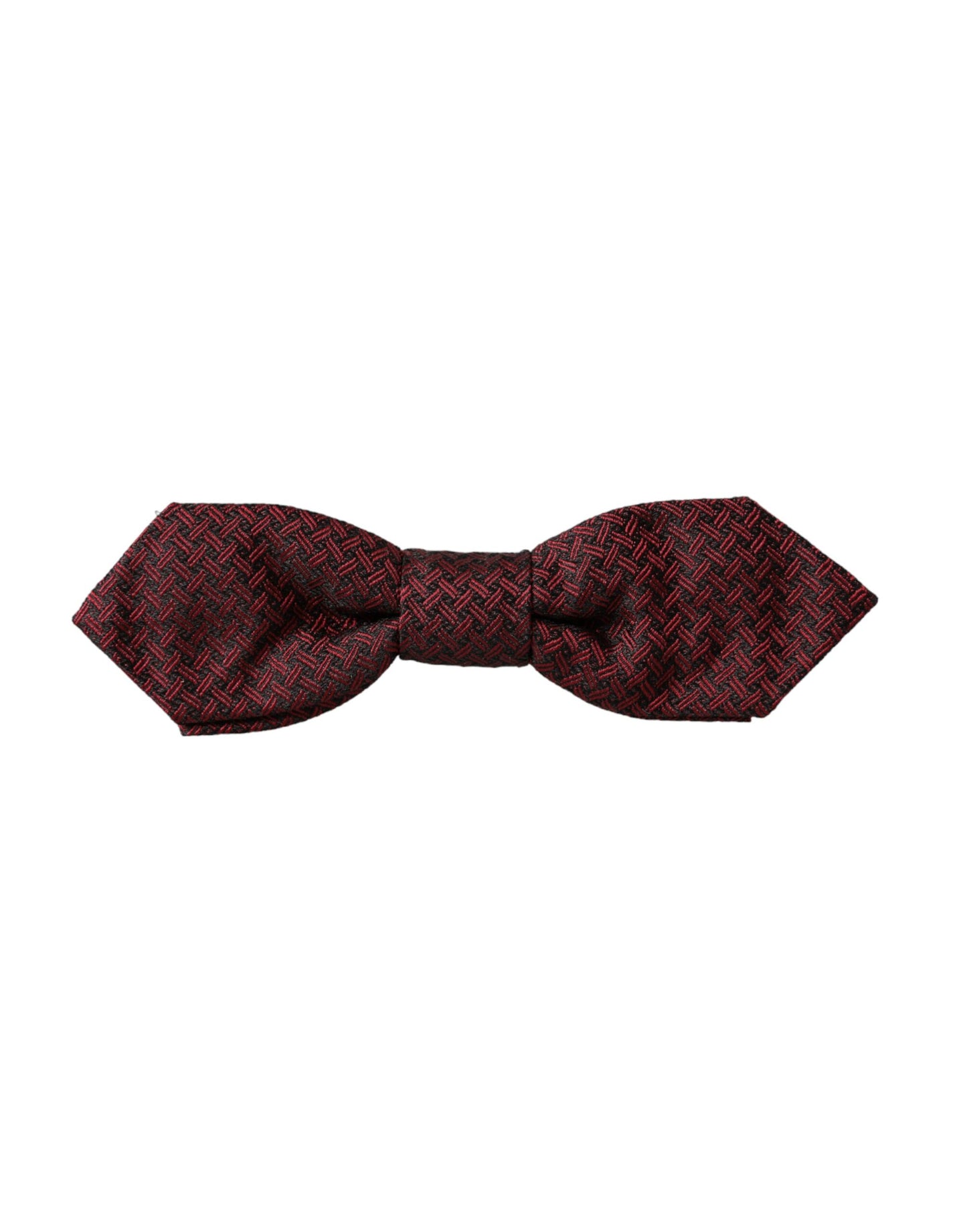 Dolce &amp; Gabbana Red Silk Fantasy Adjustable Neck Men Bow Tie