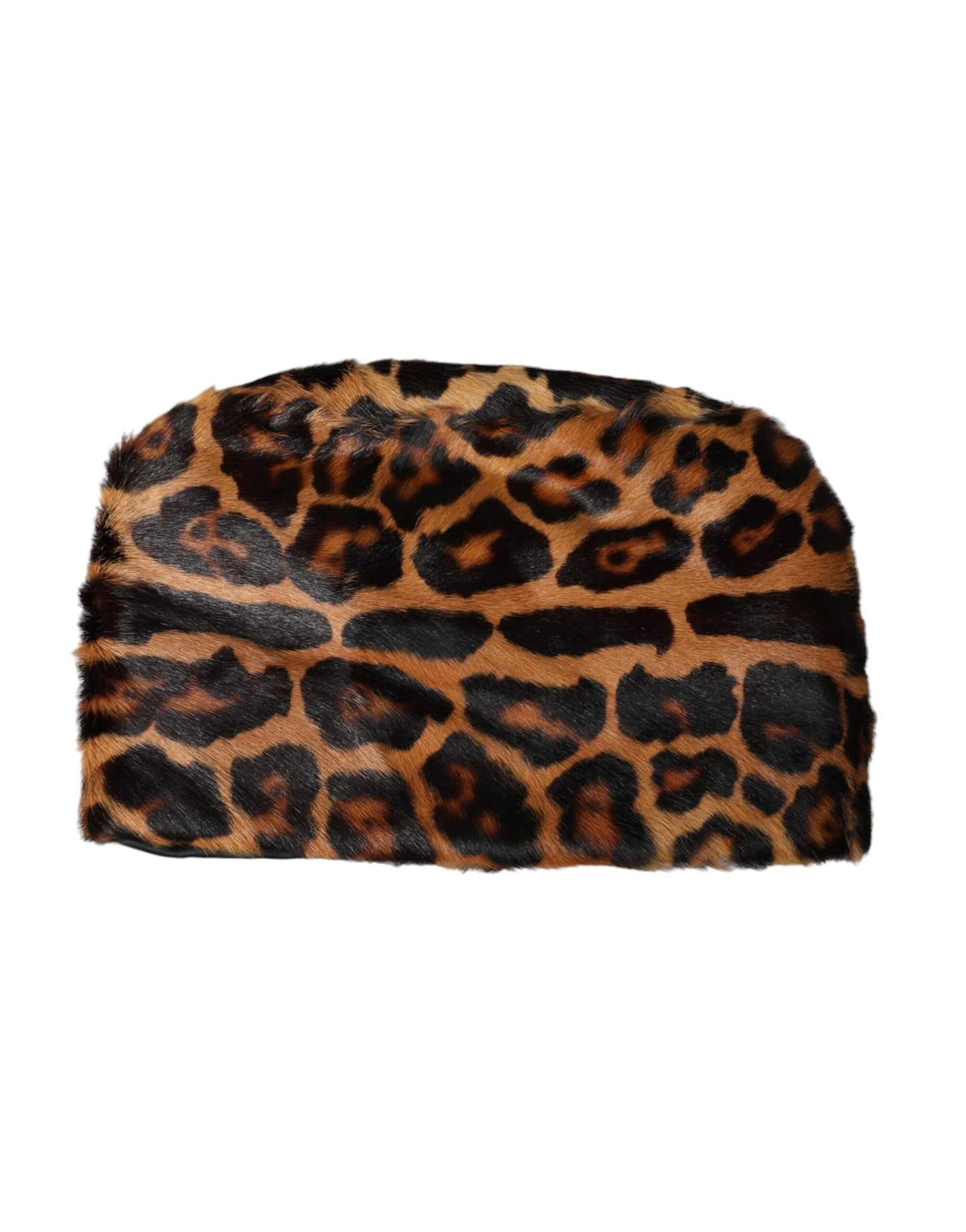 Dolce & Gabbana Brauner Leopardenfell Frauen Eimer Hut