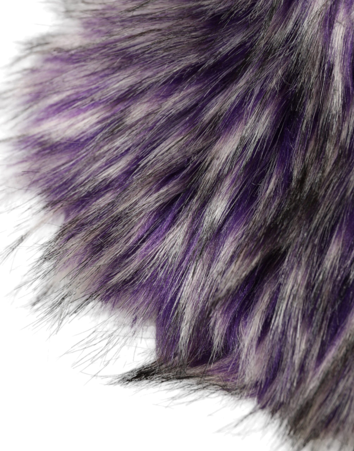 Dolce &amp; Gabbana Purple Faux Fur Full Head Hat