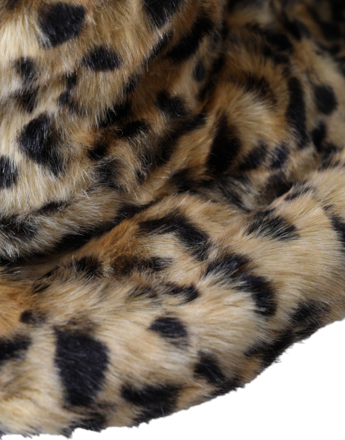 Dolce &amp; Gabbana Ruskea Leopard Fur Women Bucket Hat