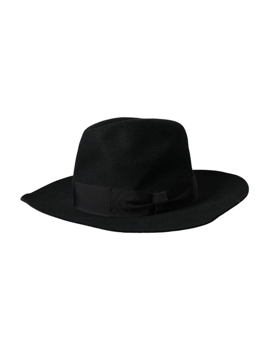 Dolce &amp; Gabbana Black Rabbit Fedora Trilby naisten hattu