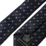 Dolce &amp; Gabbana Black Blue Polka Dot Silk Tie for Men Adjustable