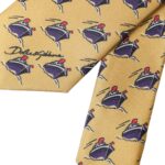 Dolce &amp; Gabbana Yellow ship tie made of 100% silk, adjustable