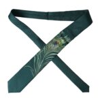 Dolce &amp; Gabbana Green Printed 100% Silk Adjustable Men's Tie