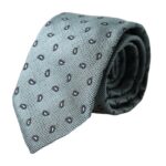 Dolce &amp; Gabbana Green patterned men's tie made of 100% silk