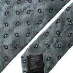 Dolce &amp; Gabbana Green patterned men's tie made of 100% silk