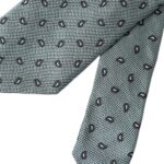 Dolce &amp; Gabbana Green patterned men's tie made of 100% silk