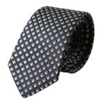 Dolce &amp; Gabbana Black patterned men's tie made of 100% silk