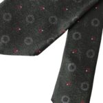 Dolce &amp; Gabbana Dark Grey 100% Silk Fantasy Adjustable Men's Tie