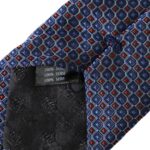 Dolce &amp; Gabbana Navy Blue Patterned Silk Tie for Men, Adjustable