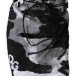 Dolce & Gabbana Multicolor Camouflage DG Logo Beachwear Shorts Bademode