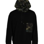 Dolce & Gabbana Schwarzes Kapuzen-Sweatshirt mit Camouflage