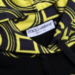 Dolce &amp; Gabbana Black Cotton Logo Sweatshirt Hooded Pullover