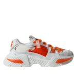 Dolce &amp; Gabbana White Orange Airmaster Low Top -lenkkarit