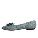 Dolce &amp; Gabbana Blue Lace Crystal Ballet Flats Loafers Kengät