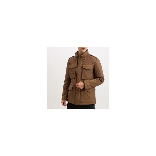 Add Braune Polyester-Jacke