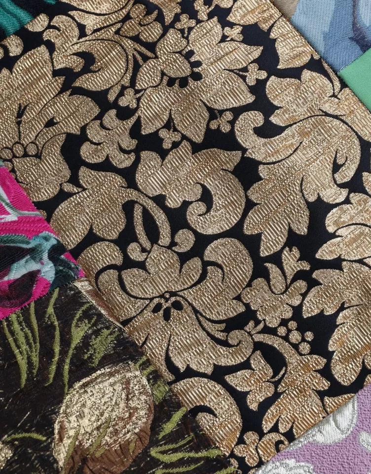 Dolce &amp; Gabbana monivärinen jacquard-tilkkutyömekko