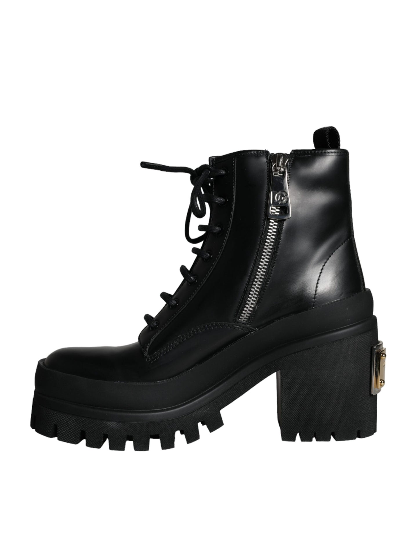 Dolce & Gabbana Schwarze Schnürstiefel Trekking-Stiefel Männer Schuhe