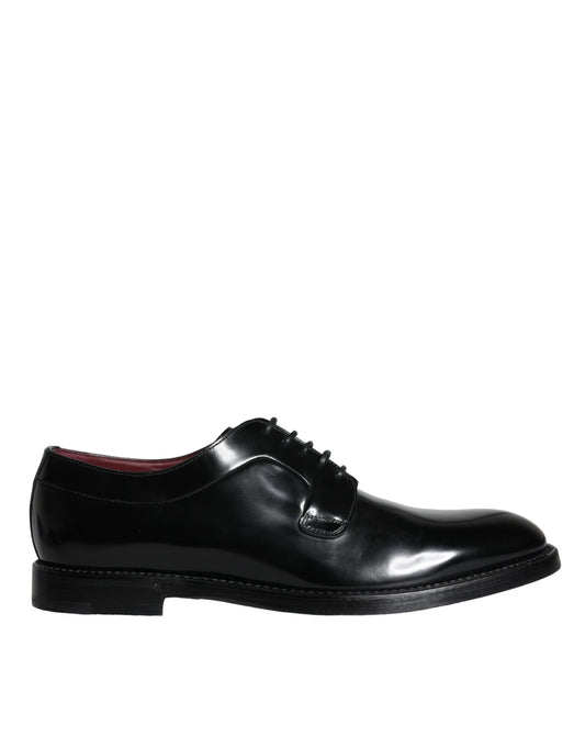 Dolce &amp; Gabbana mustat Calfskin Derbyn miesten mekkokengät