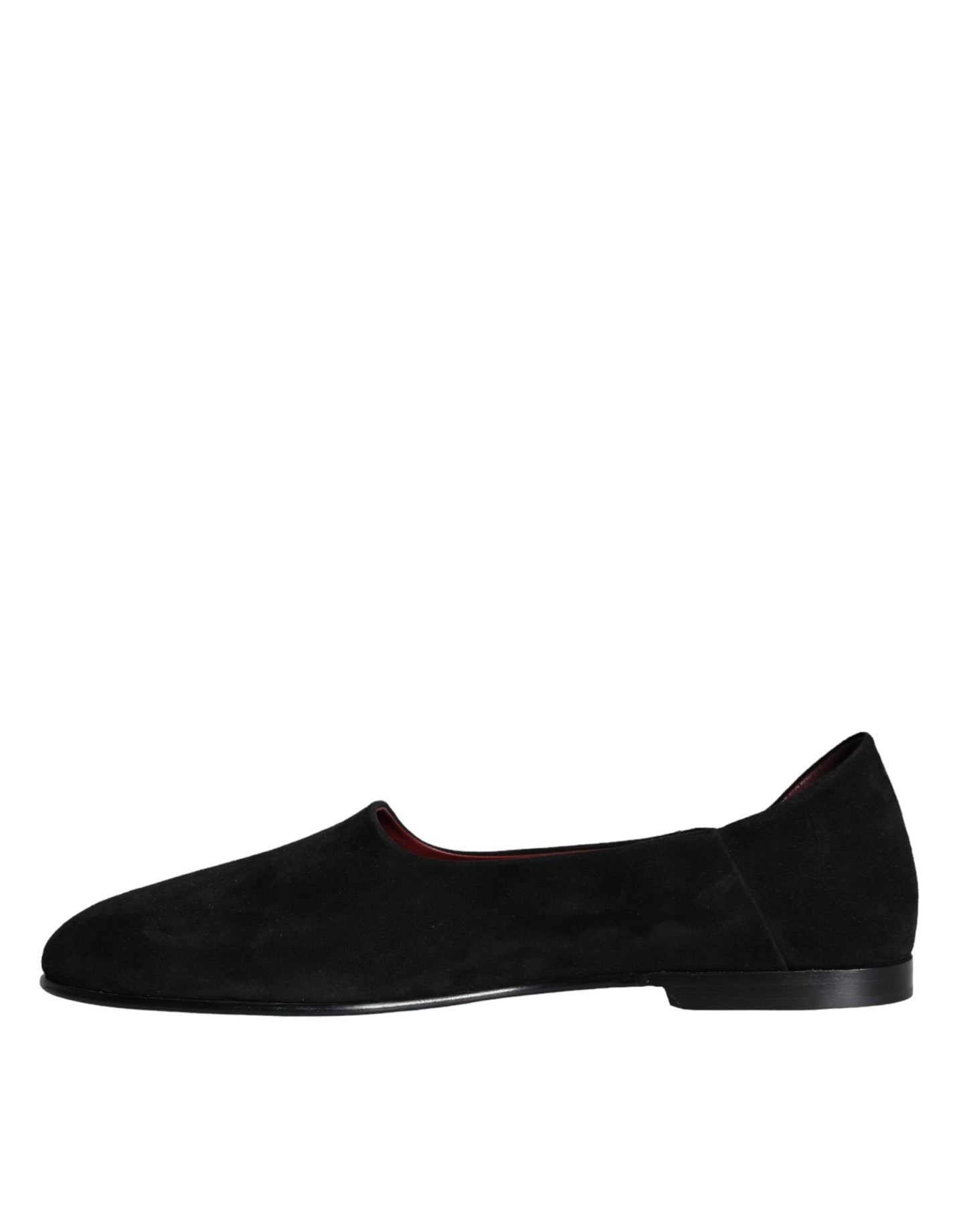 Dolce & Gabbana Schwarz Wildleder Loafers Formal Slip On Schuhe