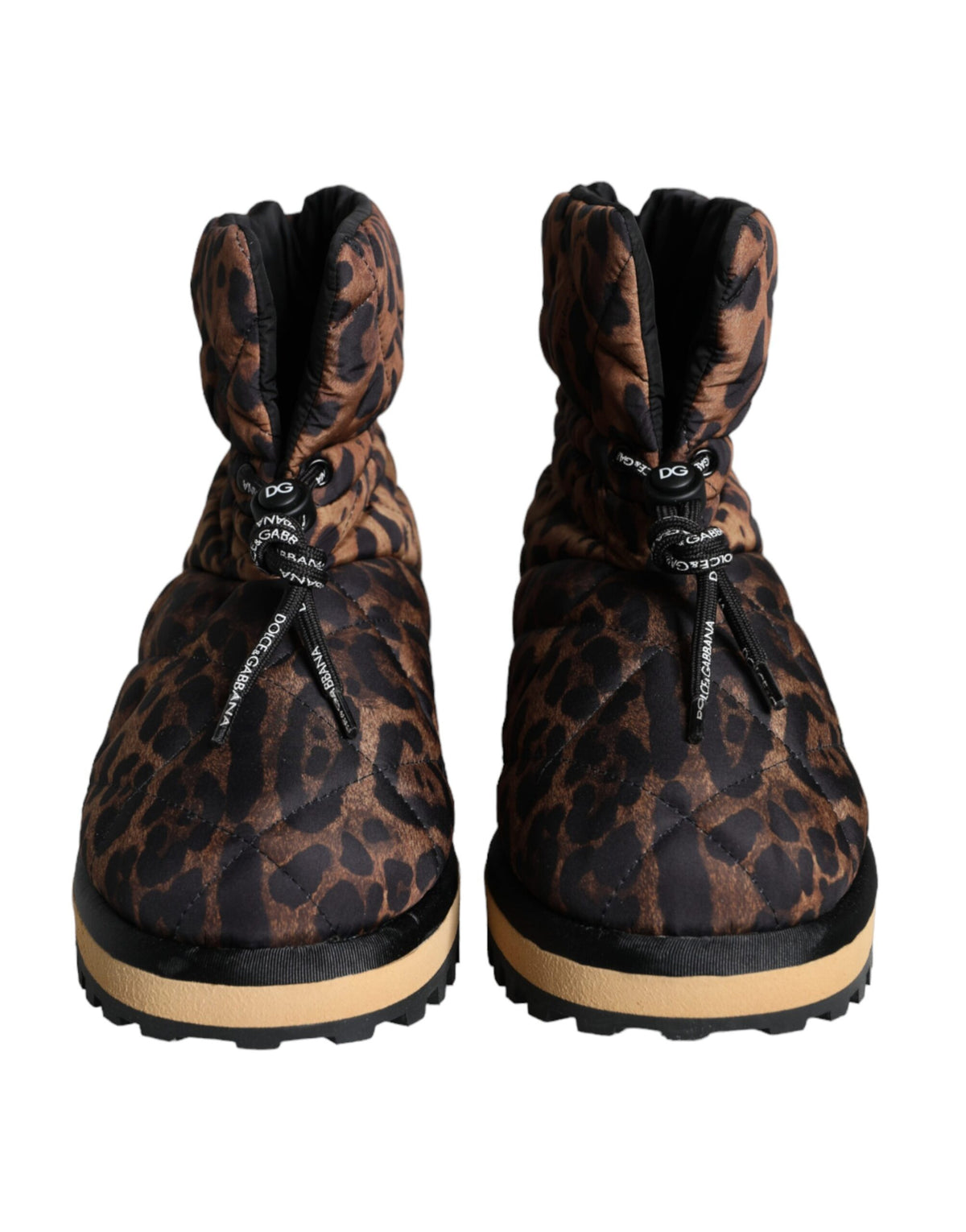 Dolce &amp; Gabbana Brown Leopard -nilkkurit pehmustetut kengät