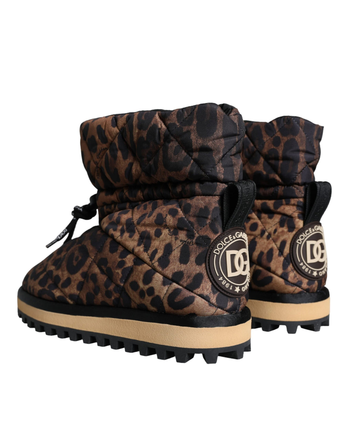 Dolce &amp; Gabbana Brown Leopard -nilkkurit pehmustetut kengät