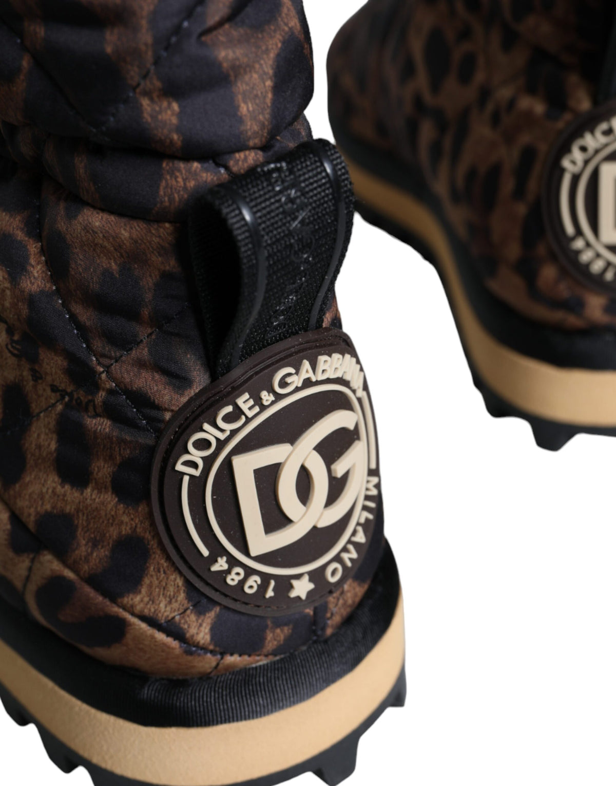 Dolce &amp; Gabbana Brown Leopard -nilkkurit pehmustetut kengät