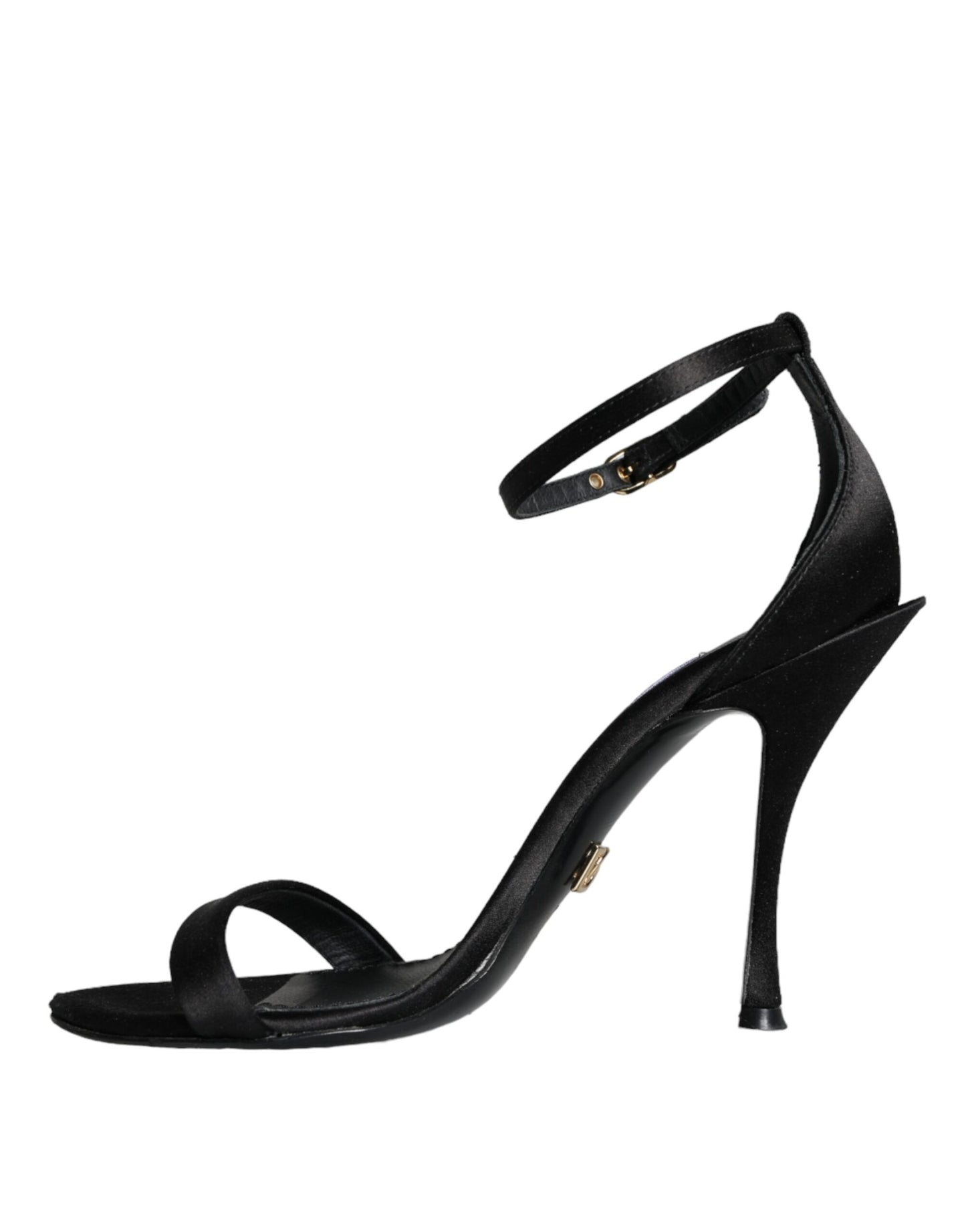 Dolce &amp; Gabbana Black KEIRA Heels Strappy Sandals Shoes