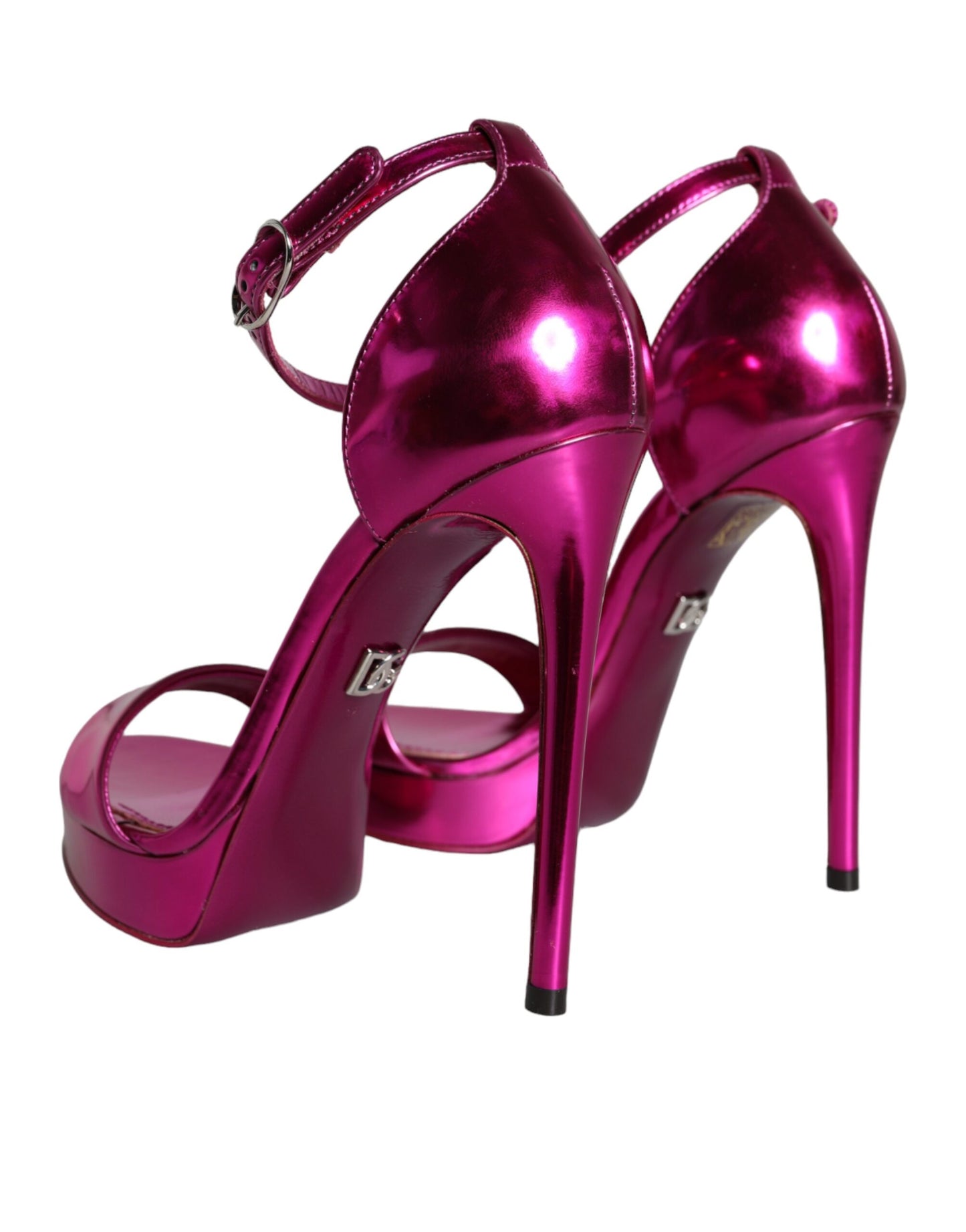 Dolce &amp; Gabbana Fuchsia KEIRA Heels Strappy Sandals -kengät