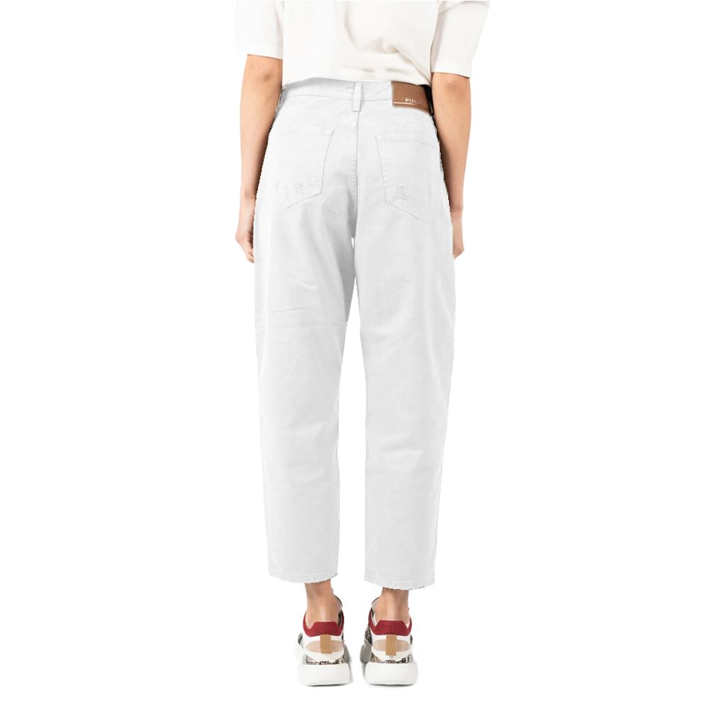 PINKO White Cotton Jeans &amp; Pants