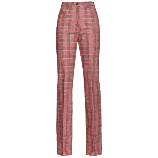 PINKO Red Polyester Jeans &amp; Pants