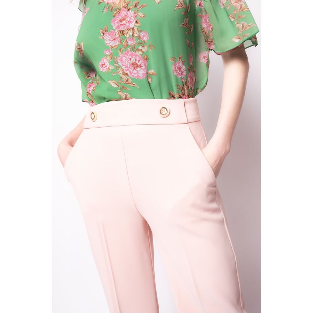 PINKO Rosa Polyester Damenhose