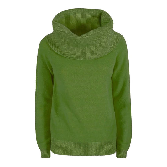 Yes Zee Grüner Viskose-Pullover