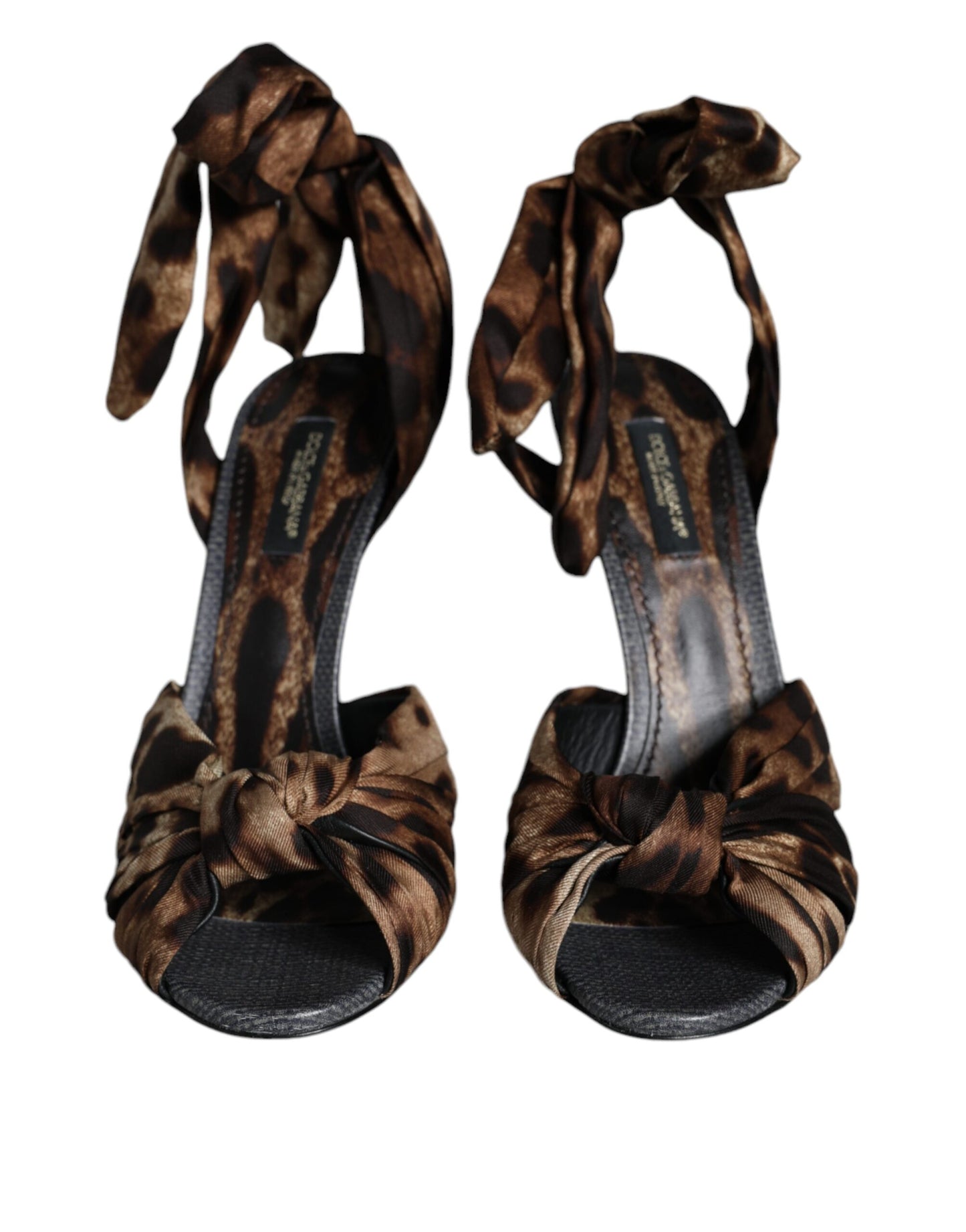 Dolce & Gabbana Braun Leopard Keira Heels Sandalen Schuhe